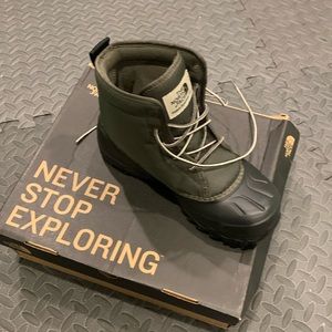 The North Face snow boots.
